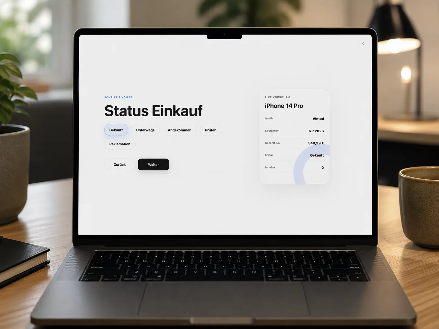 Individuelle Warenwirtschaft für ein Unternehmen